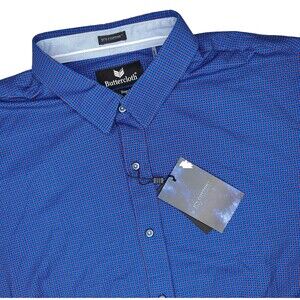 Buttercloth Icy Cotton Size 3XL Regular Fit Long Sleeve Shirt Robert Herjavec